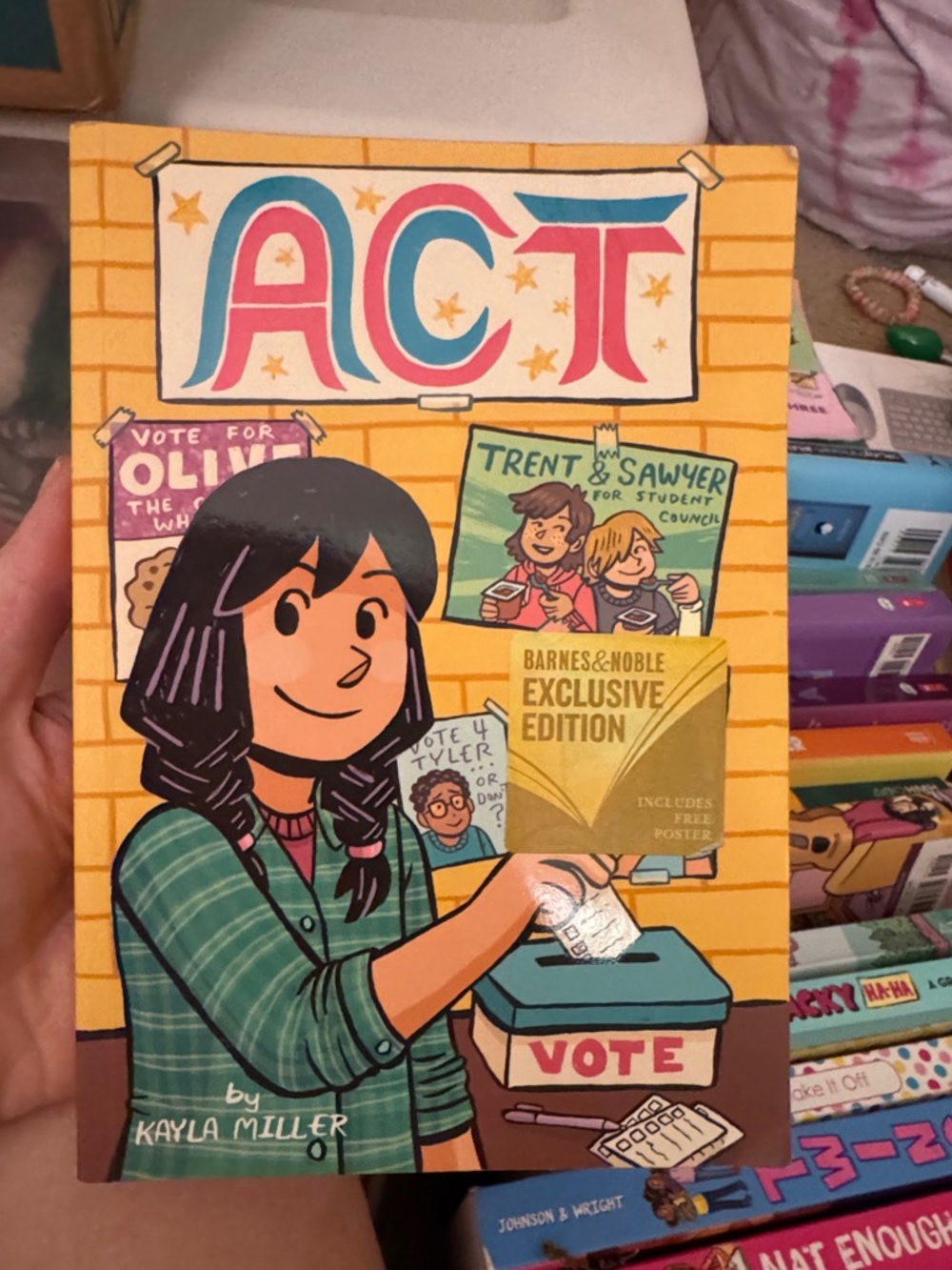 Barnes & Noble Exclusive ACT Graphic Novel — Yellow, Teal, Pink